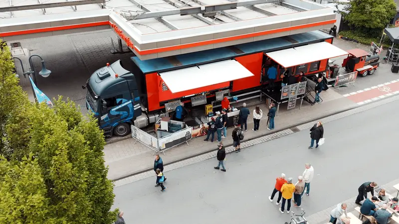 Der Gastro-Liner aus der Vogelperspektive